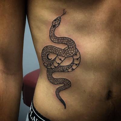 Snake on the ribs 