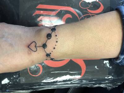 Hand drawn bracelet