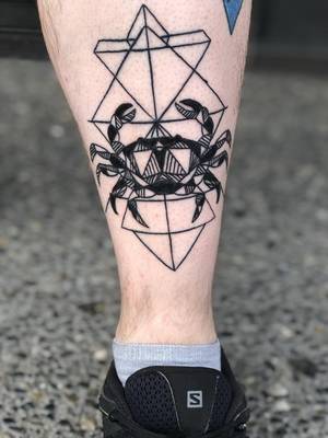 Finished geometric crab 