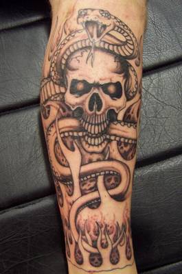 Skull and Snake and Flames, Oh my