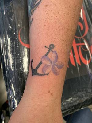 Flower and anchor