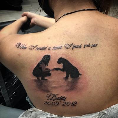 Dog memorial piece 