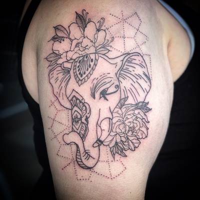 Geometric elephant 