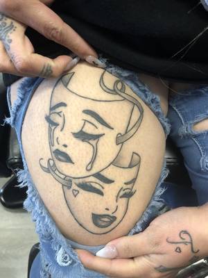 Healed comedy masks