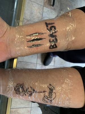 Beauty & Beast tattoo
