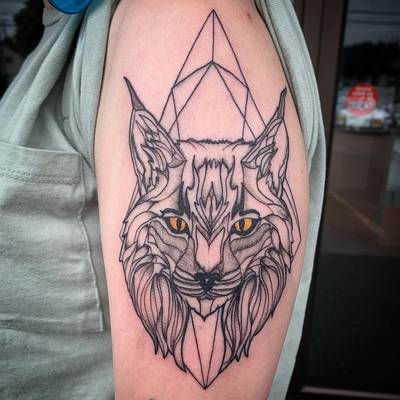 Geometric lynx cat 