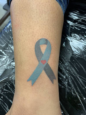 Diabetes ribbon 