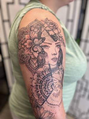 Ornamental lady face 