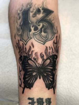 Flaming butterfly 