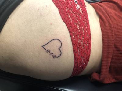 Booty tattoo anniversary piece
